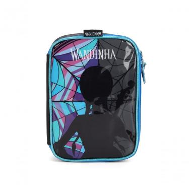 Imagem de Estojo Box Escolar Wandinha Preto