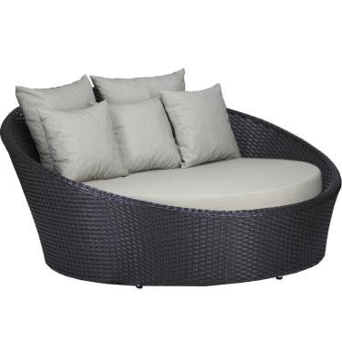 Imagem de Chaise Sofá Livia Para Varanda Jardim Piscina Trama Original Tabaco