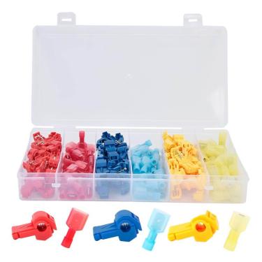 Imagem de Conector De Derivação Emenda Para Fios Tipo T 80 Peças