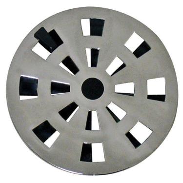 Imagem de Kit Com 3 Grelha Redonda Com Diâmetro De 9,7cm E Anti-inseto Em Abs Astra Cromado