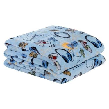 Imagem de Manta Flannel Solteiro Bouti Kids Infantil Estampado 2,40m x 1,50m - G
