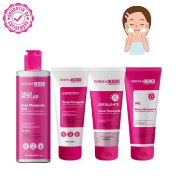 Imagem de Kit skin care rosa mosqueta hidratante Dermachem