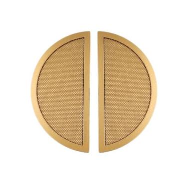 Imagem de Kit 2 puxador para movel concha meia lua paio 64mm dourado matte (fosc