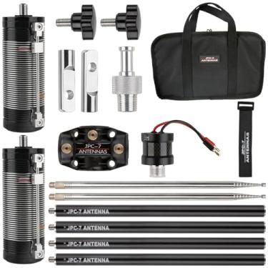 Imagem de Zezeiinys Antenas Jpc-7 Hf Para Rádio Amador 7 Mhz-50 Mhz, Antena Portátil De Ondas Curtas Alto Ganho 100 W, Vertical Todas As Bandas, Uso Externo/Varanda/Campo/Emergência/Treinamento