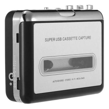 Imagem de toca fita cassete play conversor mp3 audio portátil usb pen - Pool, Pa