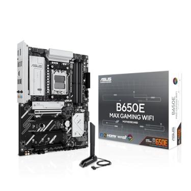 Imagem de ASUS Placa-mãe B650E MAX Gaming WiFi AMD B650 ATX, DDR5, PCIe 5.0 Ready, 3X M.2 Slots, Wi-Fi 6E, Realtek 2.5Gb Ethernet, DisplayPort, HDMI™, USB 10Gbps Type-A & Type-C®, BIOS Flashback™, Aura Sync