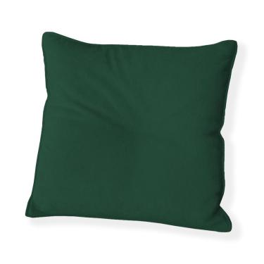 Imagem de Capa Para Almofada Quadrada Veludo 50x50cm 7 Decor Verde Escuro