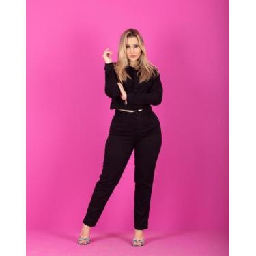 Imagem de Calça Jeans Mon Preta Lycra Tendência Outono/Inverno - Mundi Moda, 40