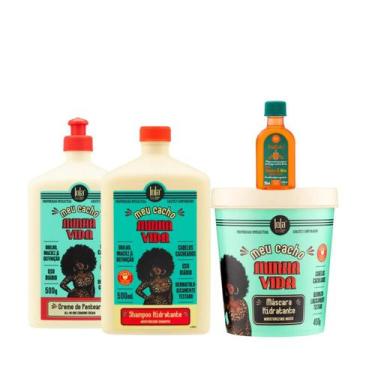 Imagem de Kit Lola Meu Cacho Minha Vida Sh 500ml + Masc 450ml + Cpp 500ml + Ping