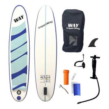 Imagem de Prancha Inflável Stand Up Paddle 275cm Acessórios Bomba Remo - Importw