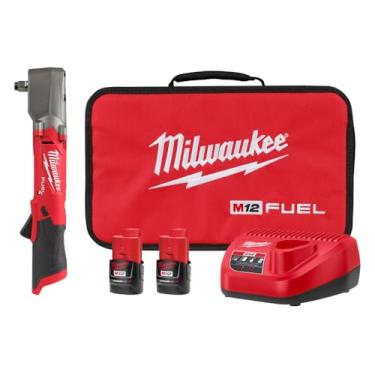 Imagem de Milwaukee Chave De Impacto Angular C 1/2" - 12V Fuel - 2565-22 Com 2 Baterias 1 Carregador Bivolt e 1 Bolsa