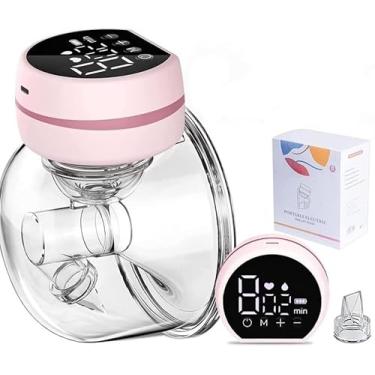 Imagem de Bomba de Tirar Leite Elétrica, Portátil, Mãos Livres, Sem BPA, 2 Modos e 9 Níveis de Sucção, Coletor de Leite de Amamentação Recarregável USB