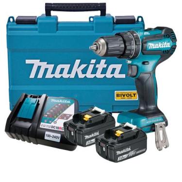 Imagem de Parafusadeira Furad 18V DHP485Z 2 Baterias 3Ah Maleta Makita