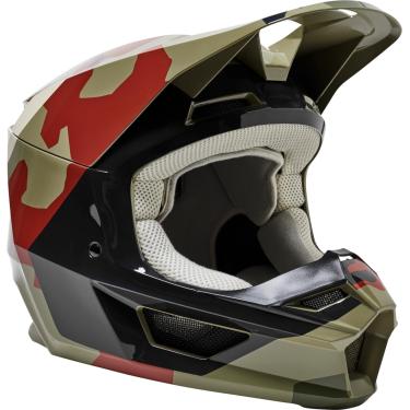 Imagem de Capacete Infantil Fox V1 Mips Bnkr Preto/Camo 50-M