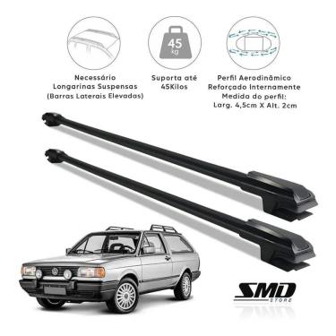 Imagem de Rack Travessa Teto Preto Vw Parati Quadrada 1985 A 1995