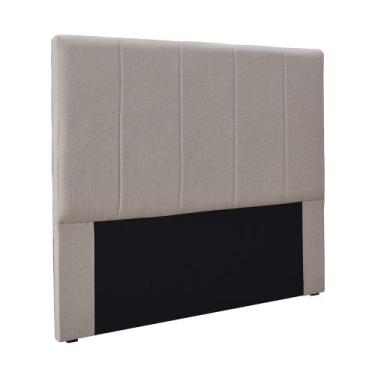 Imagem de Cabeceira Cama Box Casal 140cm Anya Linho Rústico - Loja Sheep, Areia