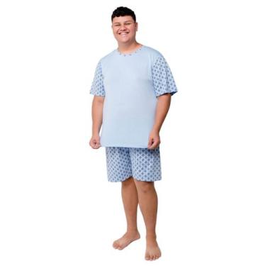 Imagem de Pijama Masculino Plus Size de Verão Manga Curta e Shorts - DIONES, Pre