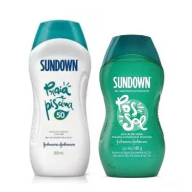 Imagem de kit Sundown Protetor Solar Fps50 200ml e Gel Pós Sol 140g