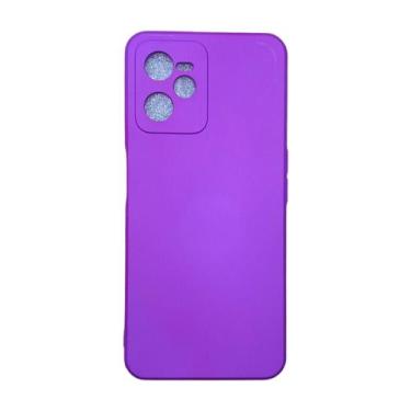 Imagem de Capa Realme C35 Silicone Aveludada Protege Câmera Colorida Capinha Ant