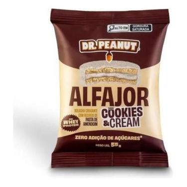 Imagem de Alfajor Dr Peanut Cookies Cream Whey Protein Sem Acucar 55g - Dr. Pean