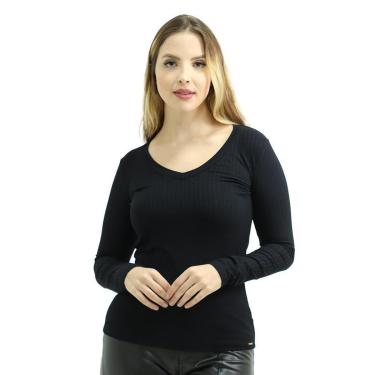 Imagem de Blusa Lunender Canelada Manga Longa-Feminino