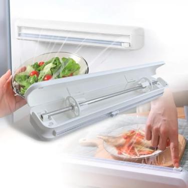 Imagem de Cortador para Plástico Filme Com Suporte Ventosa Papel Alumínio ou Papel manteiga