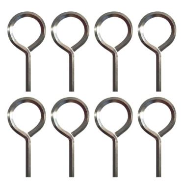 Imagem de mivofo Chave hexagonal com laço completo, chave Allen para dispositivos de saída de pânico de barra de pressão, metal sólido - 8 pacotes (5/81.3 cm)