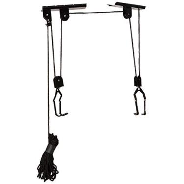Imagem de Guinchos de bicicleta Rad – Sistema de polia superior com capacidade de 45 kg para bicicletas ou escadas – Armazenamento seguro de teto de garagem da Rad Cycle (conjunto com 4)