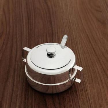 Imagem de Açucareiro Com Colher Jornata 300g Inox - Brinox