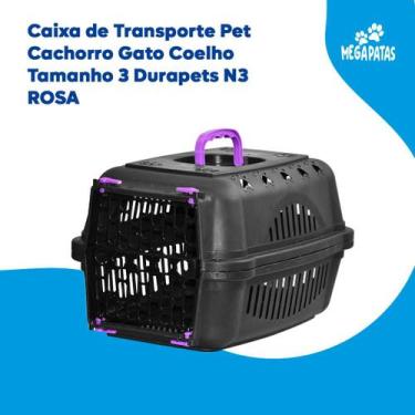 Imagem de Caixa de Transporte Pet Cachorro Gato Coelho Tamanho 3 Durapets N3, Ro