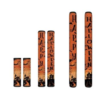 Imagem de Biyejit Conjunto de 6 capas de maçanetas de geladeira para decoração de cozinha, antiderrapante, capas de maçanetas de eletrodomésticos para micro-ondas, lava-louças, fogão, forno, porta de geladeira