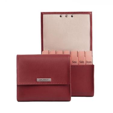 Imagem de Porta Comprimidos PILBOX Maxi, Vermelho escuro