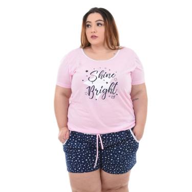 Imagem de Baby Doll Feminino Plus Size Shorts Doll Pijama Confortável