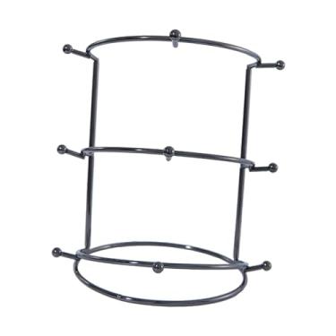 Imagem de UxicRuya Suporte de exibição de, organizador de acessórios de cabelo, versátil para mulheres e meninas, porta-joias para shopping centers, faixa de, Preto de 3 Camadas