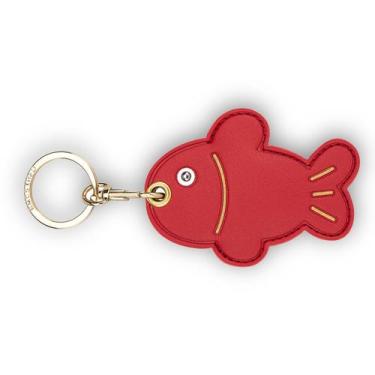 Imagem de Porta-chaves de couro para Apple AirTag XSUIOY Fish