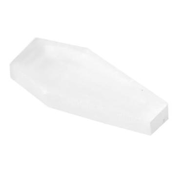 Imagem de harayaa Tigela de Selenita para Exibição, Presente Criativo de Aniversário para Homens e Mulheres, Tigela de Armazenamento em Formato de Caixão, 9cm