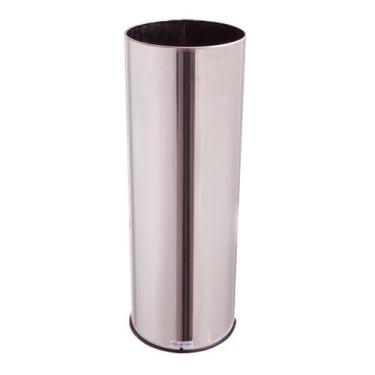 Imagem de Lixeira Inox Para Banheiro Reciclável 30 Litros Sem Tampa - CM Design