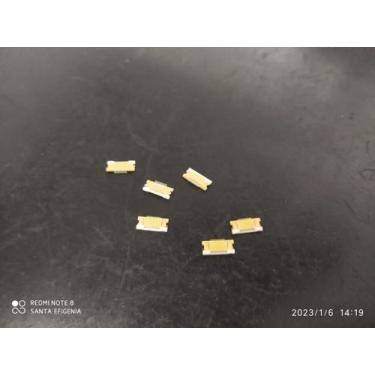 Imagem de 4x Conector Fcp Zif 0,50mm 10 Vias 90 Smd Jst