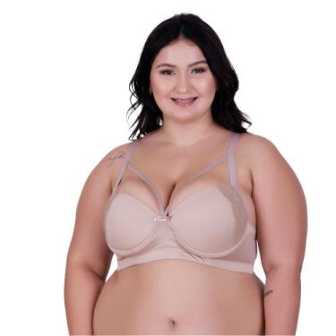 Imagem de Sutiã Plus Size com Tirinhas Bojão Detalhe em Renda Strappy - NAKA MOD