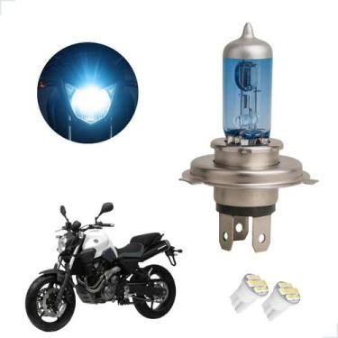 Imagem de Lâmpada Halógena Super Branca H4 para Moto YAMAHA MT 03 2008 2009 2010