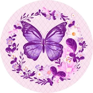 Imagem de Painel Festa Redondo 1,50m Borboleta (BBL065)