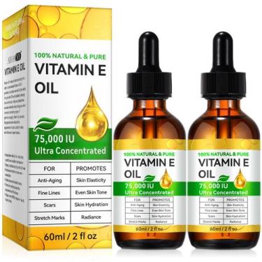 Imagem de Óleo corporal de vitamina E Rulviou 75.000 UI para pele e rosto 120 ml