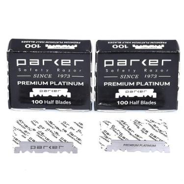 Imagem de Blades Parker Premium Platinum 1/2 para máquinas de barbear 200u - Par
