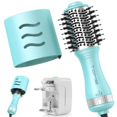 Imagem de Escova de secador de cabelo Tome Blow Dryer Brush de 2 polegadas azul 