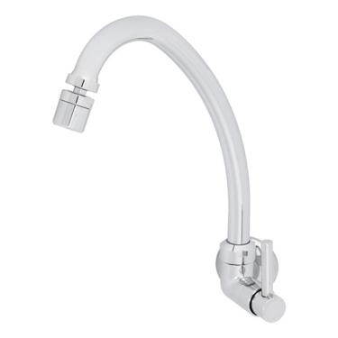 Imagem de Torneira Parede Cozinha Bica Alta Cromada Delinia Niteroi