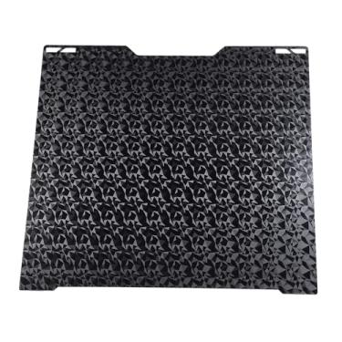 Imagem de Jiawu Impressora 3D Dupla Face PEO Diamante Textura PET Stripe Textura Folha Placa de Construção para Laboratório Bambu Impressora 3D H2D, 346x355mm Impressão Cama Mat Plataforma,
