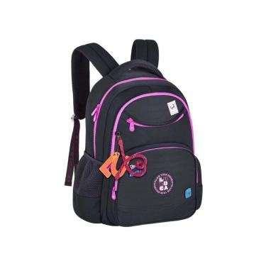 Imagem de Mochila Costas Luluca Escolar Passeio Meninas Juvenil Preta