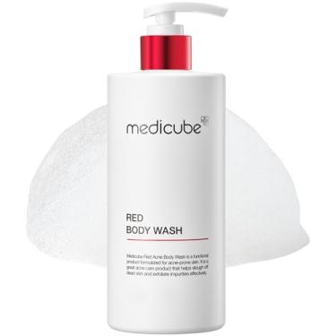 Imagem de Medicube Sabonete corporal Red Acne 14,52 Fl.oz I de baixo pH e limpador hidratante com ácido salicílico, ácido lático, niacinamida e ácido hialurônico adequado para tratamento de acne | Cuidados com