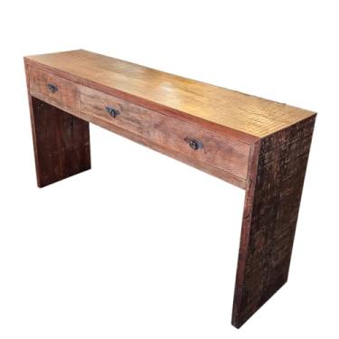 Imagem de Aparador Rústico 3 Gavetas em Madeira Escura de Demolição 1,70m