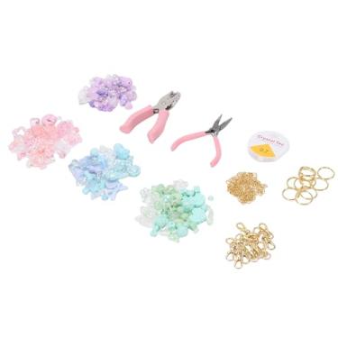 Imagem de Saluaqui Kit de Fabricação de Teclado Com Miçangas para Mulheres, Criação Colorida de Artesão de Contas Com Alicates de Alcance para Decoração de Bolsas para Decoração de Bolsa